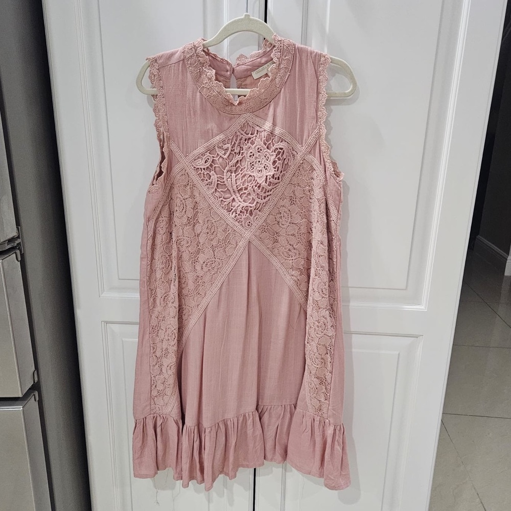 Chelsea & Violet girls lace dress size L (10-12)